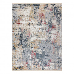 Dywan DISTIN 0123A różowy / pudrowy / biały nowoczesny - Abstrakcja, vintage, frędzle 120x170cm