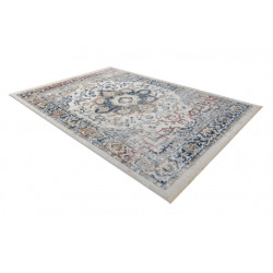 Dywan DISTIN 0834A granatowy / niebieski / żółty / terakota nowoczesny - Ornament, vintage, frędzle 200x290cm Dywan DISTIN 0834A granatowy / niebieski / żółty / terakota nowoczesny - Ornament, vintage, frędzle 200x290cm