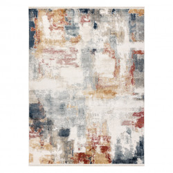 Dywan DISTIN 0144B biały / różowy / pudrowy nowoczesny - Abstrakcja, vintage, frędzle 120x170cm