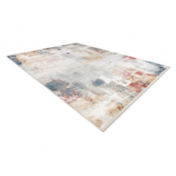 Dywan DISTIN 0144B biały / różowy / pudrowy nowoczesny - Abstrakcja, vintage, frędzle 140x190cm