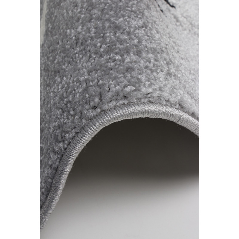 Dywan Kiddy BUŹKA SZARA koło 80cm Dywan Kiddy BUŹKA SZARA koło 80cm
