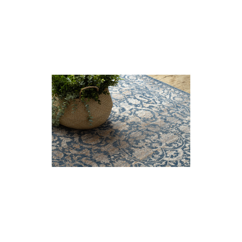 Dywan NAIN Ornament, ramka, vintage 7557/51644 beż / niebieski 160x230cm Dywan NAIN Ornament, ramka, vintage 7557/51644 beż / niebieski 160x230cm