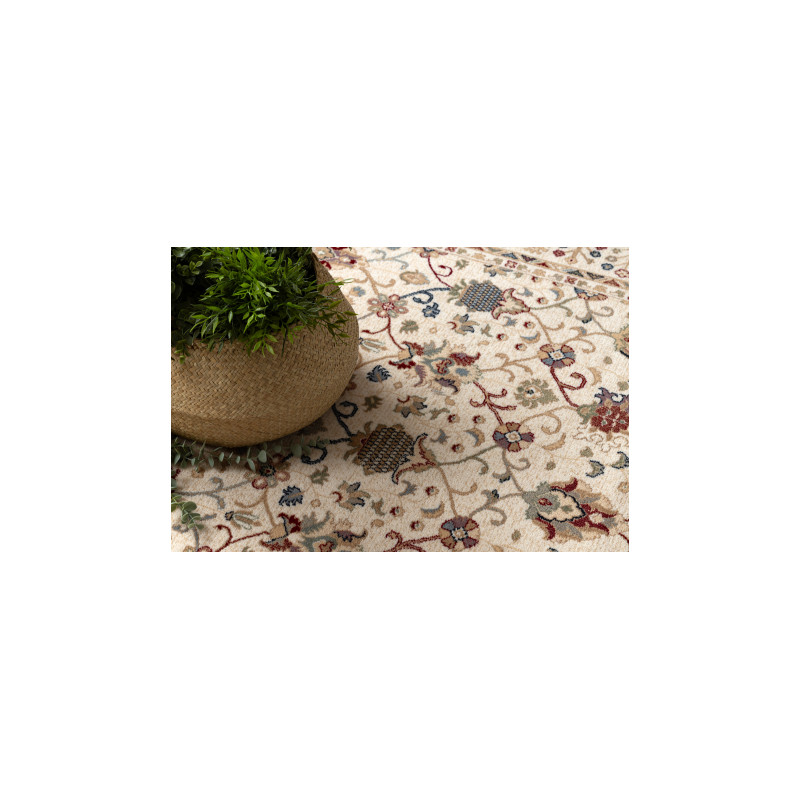 Dywan NAIN Ornament, ramka 1028/51053 beż / bordo / niebieski 200x300cm