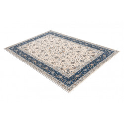 Dywan NAIN Ornament, ramka 7179/51613 beż / niebieski 200x300cm