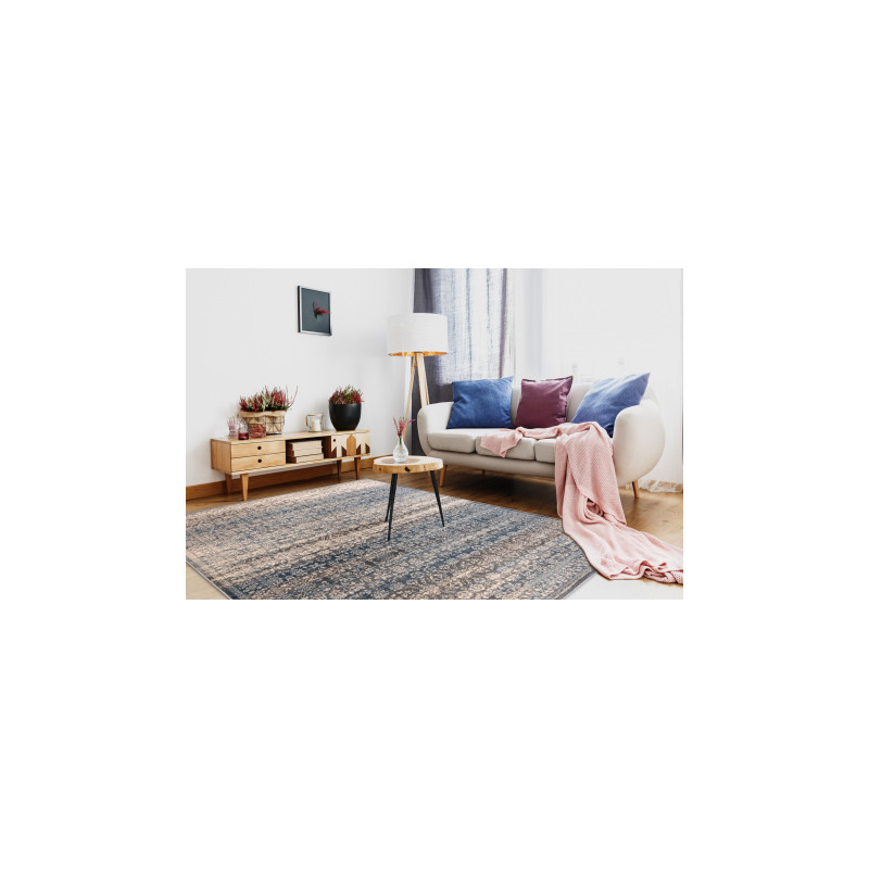 Dywan NAIN Ornament, vintage 7594/51655 beż / niebieski 200x300cm