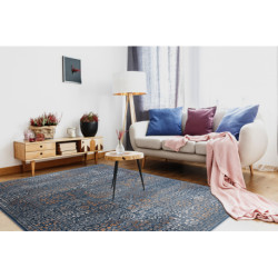 Dywan NAIN Ornament, vintage 7708/51611 niebieski / pomarańczowy 120x170cm
