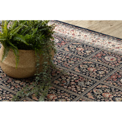 Dywan NAIN Kwiaty, ramka 1181/51011 granat / beż 160x230cm Dywan NAIN Kwiaty, ramka 1181/51011 granat / beż 160x230cm