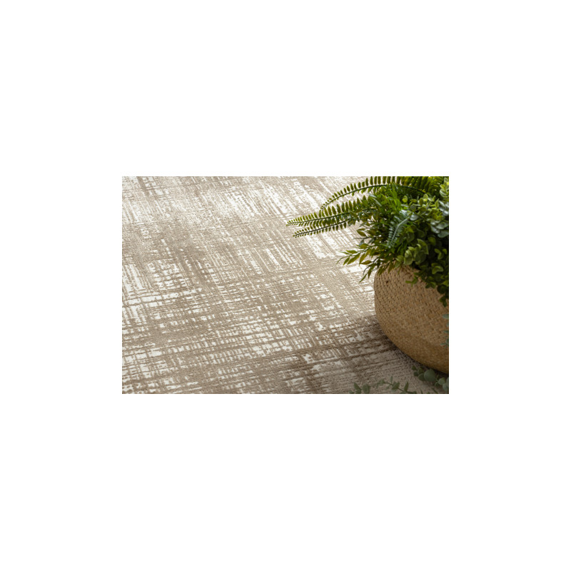 Dywan DUKE A0357 beż - Vintage, strukturalny, bardzo miękki, frędzle 120x170cm
