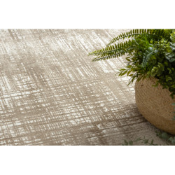 Dywan DUKE A0357 beż - Vintage, strukturalny, bardzo miękki, frędzle 140x190cm