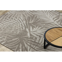 DYWAN SZNURKOWY SIZAL FLOORLUX 20504 LIŚCIE ciemnoszary / szampański DŻUNGLA 160x230cm
