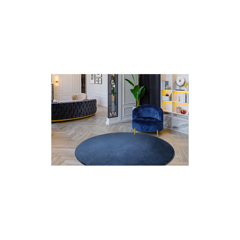 Dywan VISCO koło granat 10 pluszowy, IMITACJA FUTRA KRÓLIKA koło 120cm Dywan VISCO koło granat 10 pluszowy, IMITACJA FUTRA KRÓLIKA koło 120cm