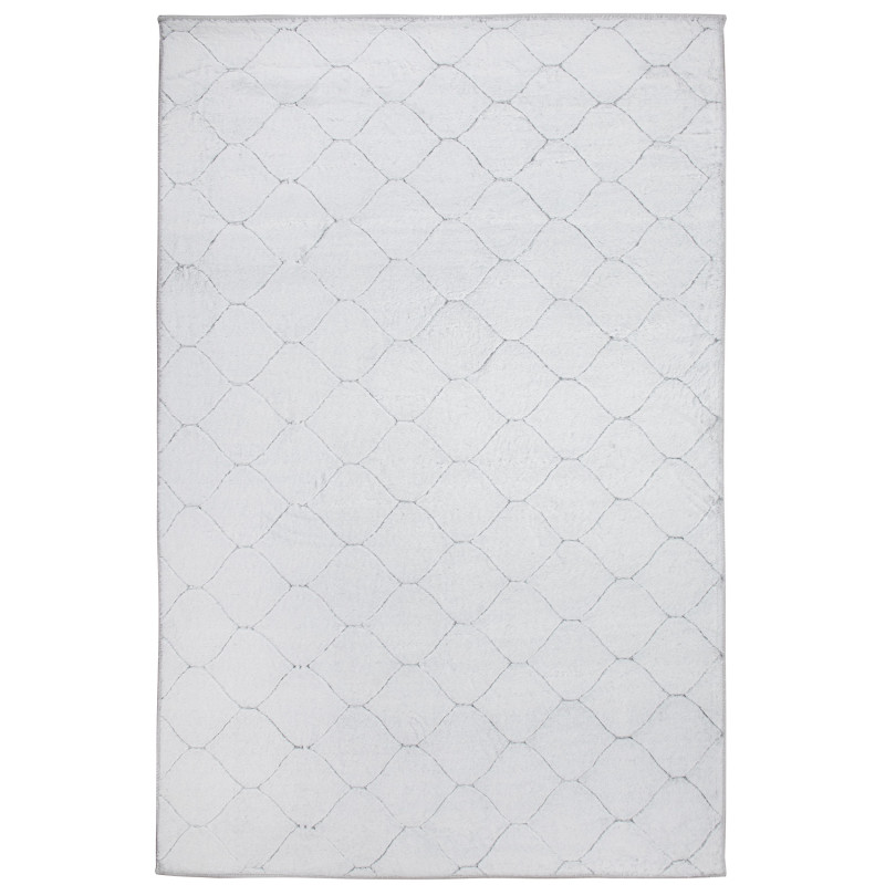 Dywan Rabbit 3D Carving GREY/WHITE 1 160x220cm Dywan Rabbit 3D Carving GREY/WHITE 1 160x220cm