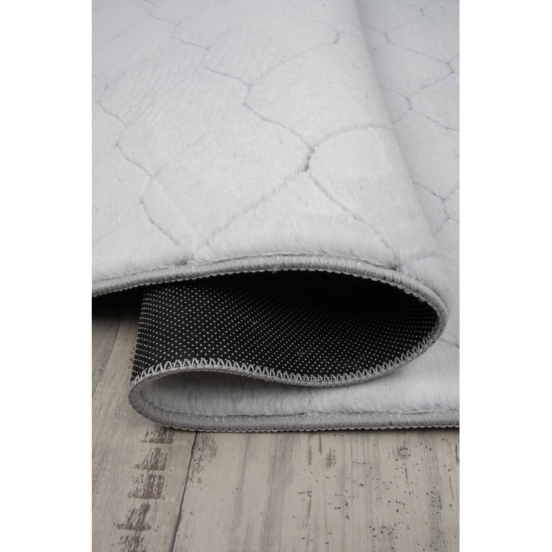Dywan Rabbit 3D Carving GREY/WHITE 1 160x220cm Dywan Rabbit 3D Carving GREY/WHITE 1 160x220cm
