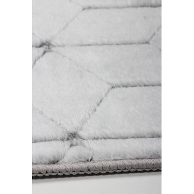 Dywan Rabbit 3D Carving GREY/WHITE 2 160x220cm Dywan Rabbit 3D Carving GREY/WHITE 2 160x220cm