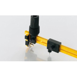OLFA Cyrkiel z ostrzem krążkowym do wycinania kół średnicy od 4 do 22 cm z tkanin, folii, skóry naturalnej i sztucznej, papieru itp.Model CMP-3 OLFA Cyrkiel z ostrzem krążkowym do wycinania kół średnicy od 4 do 22 cm z tkanin, folii, skóry naturalnej i sztucznej, papieru itp.Model CMP-3