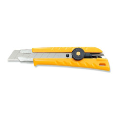 OLFA Popularny nóż. Ergonomiczny uchwyt z tworzywa (ABS). Model L-1