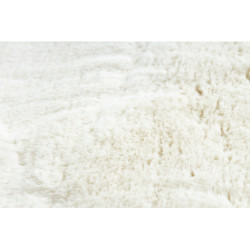 Dywan TEDDY NEW wool 45 koło Shaggy krem bardzo gruby, pluszowy koło 120cm