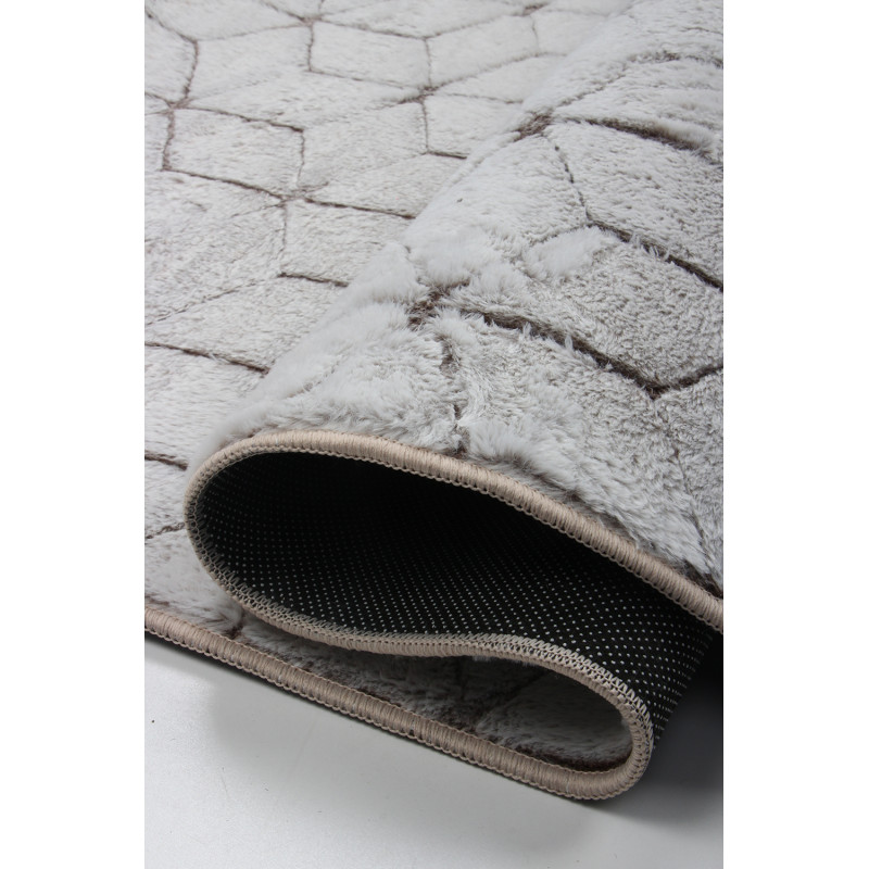 Dywan Rabbit 3D Carving COFFE/WHITE 2 160x220cm Dywan Rabbit 3D Carving COFFE/WHITE 2 160x220cm