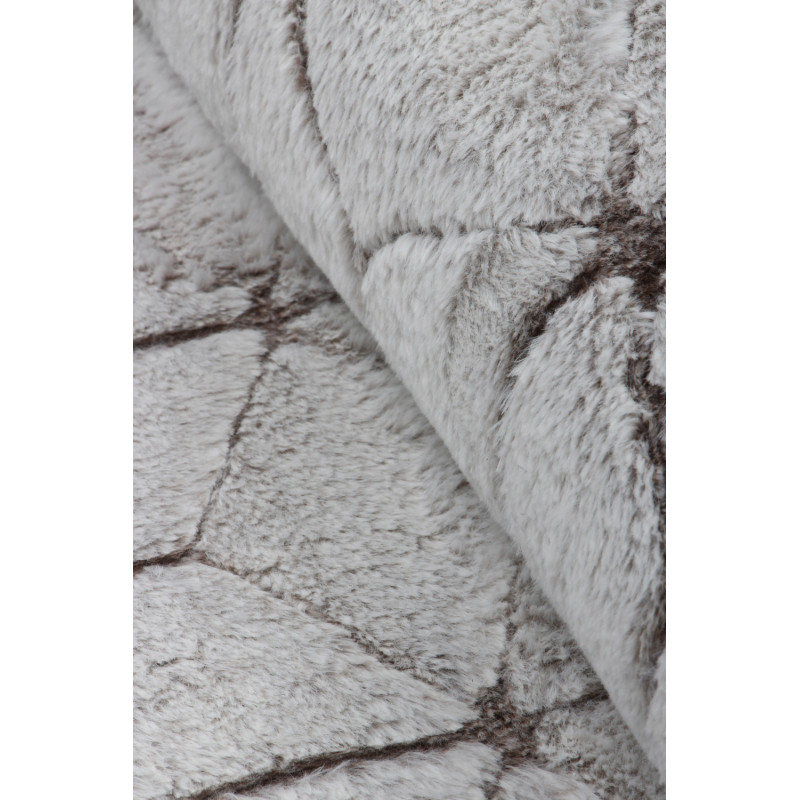 Dywan Rabbit 3D Carving COFFE/WHITE 2 160x220cm Dywan Rabbit 3D Carving COFFE/WHITE 2 160x220cm