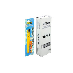 OLFA Nóż krążkowy z ostrzem o średnicy 18mm do cięcia tkanin, skóry naturalnej i sztucznej, papieru folii. Model RTY-4 OLFA Nóż krążkowy z ostrzem o średnicy 18mm do cięcia tkanin, skóry naturalnej i sztucznej, papieru folii. Model RTY-4