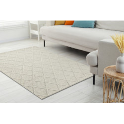 Dywan wełniany TAHAR 99001C beżowy - RĘCZNIE TKANY pętęlkowy, Romby, boho 200x290cm Dywan wełniany TAHAR 99001C beżowy - RĘCZNIE TKANY pętęlkowy, Romby, boho 200x290cm