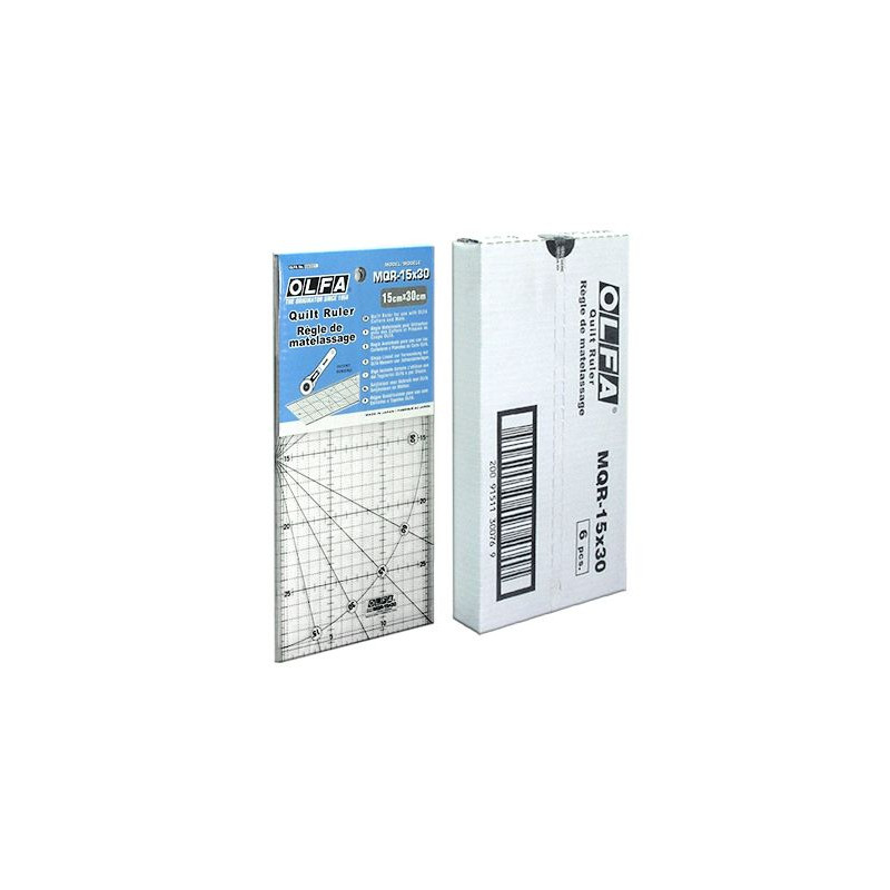 OLFA Szablon do cięcia nożami - szczególnie krążkowymi. Model MQR 15x30
