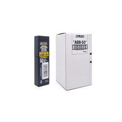 OLFA ostrza ABB Opakowanie jednostkowe zawiera 50 szt. ostrzy segmentowych ABB w plastikowym pudełku. OLFA ostrza ABB Opakowanie jednostkowe zawiera 50 szt. ostrzy segmentowych ABB w plastikowym pudełku.