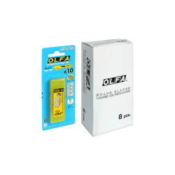 OLFA ostrza SKB-10 Opakowanie jednostkowe zawiera 10 szt. ostrzy SKB-10 w plastikowym pudełku.