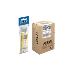 OLFA ostrza KB4-S Opakowanie jednostkowe zawiera 5 szt. ostrzy zapasowych KB4-S (prosta krawędź tnąca) w plastikowym pudełku.