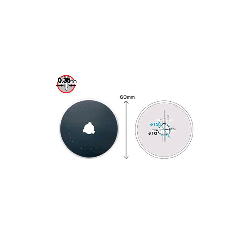 OLFA ostrza CHB-1 Opakowanie jednostkowe zawiera 1 ostrze krążkowe CHB -średnica 60mm- w plastikowym pudełku na karcie typu blister. OLFA ostrza CHB-1 Opakowanie jednostkowe zawiera 1 ostrze krążkowe CHB -średnica 60mm- w plastikowym pudełku na karcie typu blister.