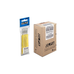 OLFA ostrza PB-450 Opakowanie jednostkowe zawiera 5 szt. ostrzy zapasowych PB450 w plastikowym pudełku. Do noża P-450 i PC-S.
