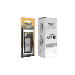 OLFA ostrza BSF-6B Opakowanie jednostkowe zawiera 6 szt ostrzy zapasowych BS08 w plastikowym pudełku na karcie typu blister. OLFA ostrza BSF-6B Opakowanie jednostkowe zawiera 6 szt ostrzy zapasowych BS08 w plastikowym pudełku na karcie typu blister.
