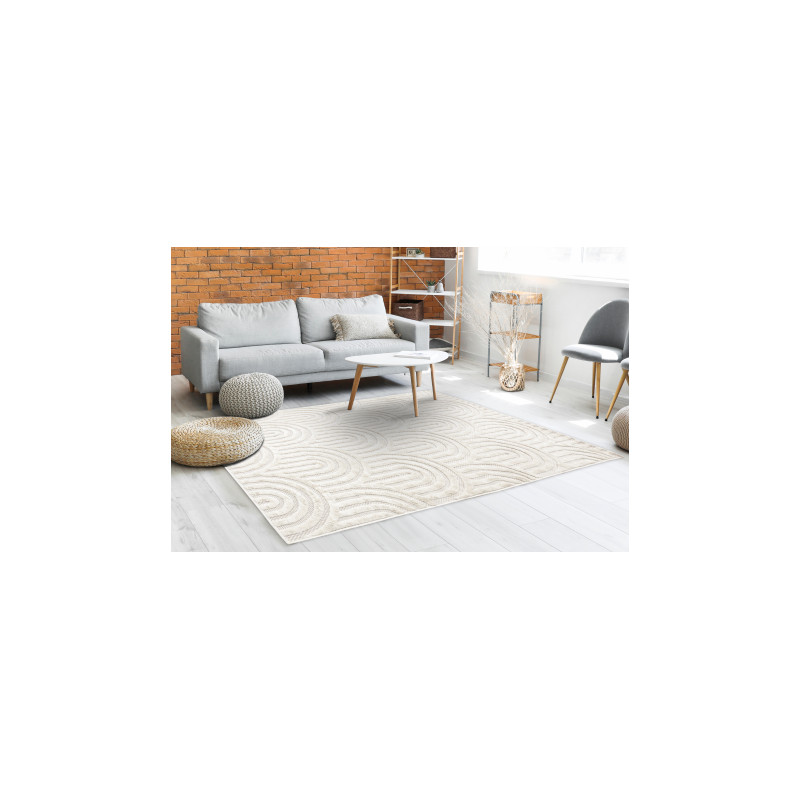 Dywan SANTO SZNURKOWY SIZAL 0537 Geometryczny biały 120x170cm