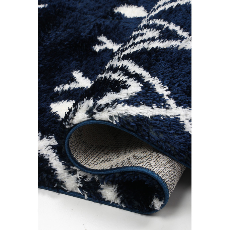 Dywan Boho 590 NAVY BLUE/CREAM 200x290cm
