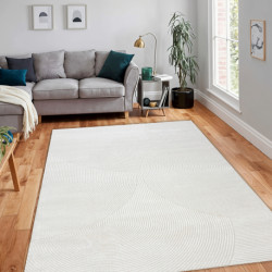 Dywan BALANCE 0194 krem - Geometryczny, strukturalny, glamour  120x170cm