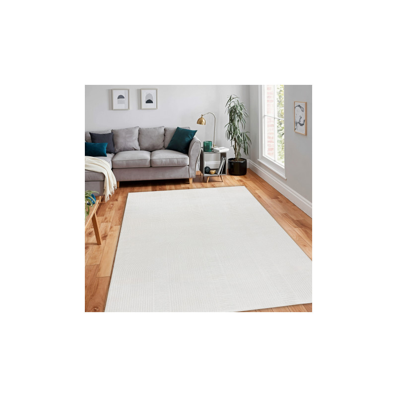 Dywan BALANCE 9086 krem - Geometryczny, strukturalny, glamour 80x150cm Dywan BALANCE 9086 krem - Geometryczny, strukturalny, glamour 80x150cm