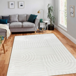 Dywan BALANCE 1918 krem - Geometryczny, strukturalny, glamour 80x150cm Dywan BALANCE 1918 krem - Geometryczny, strukturalny, glamour 80x150cm