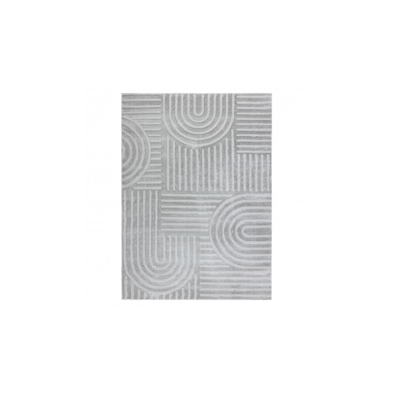 Dywan BALANCE 1918 szary - Geometryczny, strukturalny, glamour  140x190cm