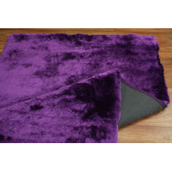 Teppich Hochflor Silk Shaggy modern Design einfarbig violett rot weiss v. Größe Teppich Hochflor Silk Shaggy modern Design einfarbig violett rot weiss v. Größe