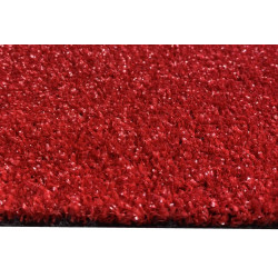 Kunstrasen Garten Terrasse Rasenteppich Balkon Meterware Kunstgras Ruby rot