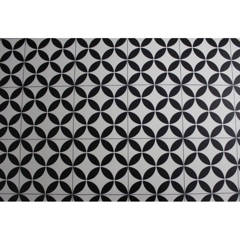 PVC Bodenbelag Optik Magali 96 Schwarz Weiß 2m Breite Meterware PVC Bodenbelag Optik Magali 96 Schwarz Weiß 2m Breite Meterware