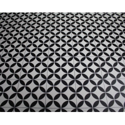 PVC Bodenbelag Optik Magali 96 Schwarz Weiß 2m Breite Meterware PVC Bodenbelag Optik Magali 96 Schwarz Weiß 2m Breite Meterware