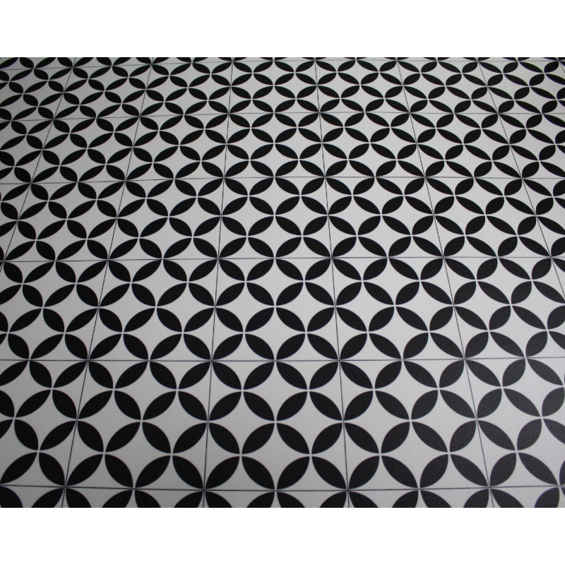 PVC Bodenbelag Optik Magali 96 Schwarz Weiß 2m Breite Meterware PVC Bodenbelag Optik Magali 96 Schwarz Weiß 2m Breite Meterware