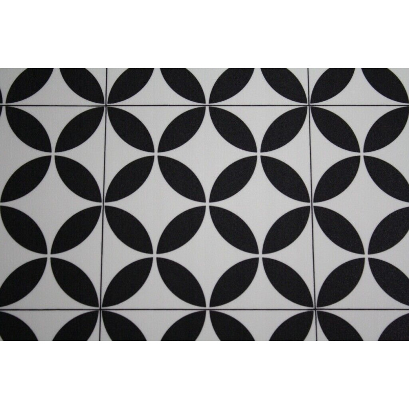 PVC Bodenbelag Optik Magali 96 Schwarz Weiß 2m Breite Meterware PVC Bodenbelag Optik Magali 96 Schwarz Weiß 2m Breite Meterware