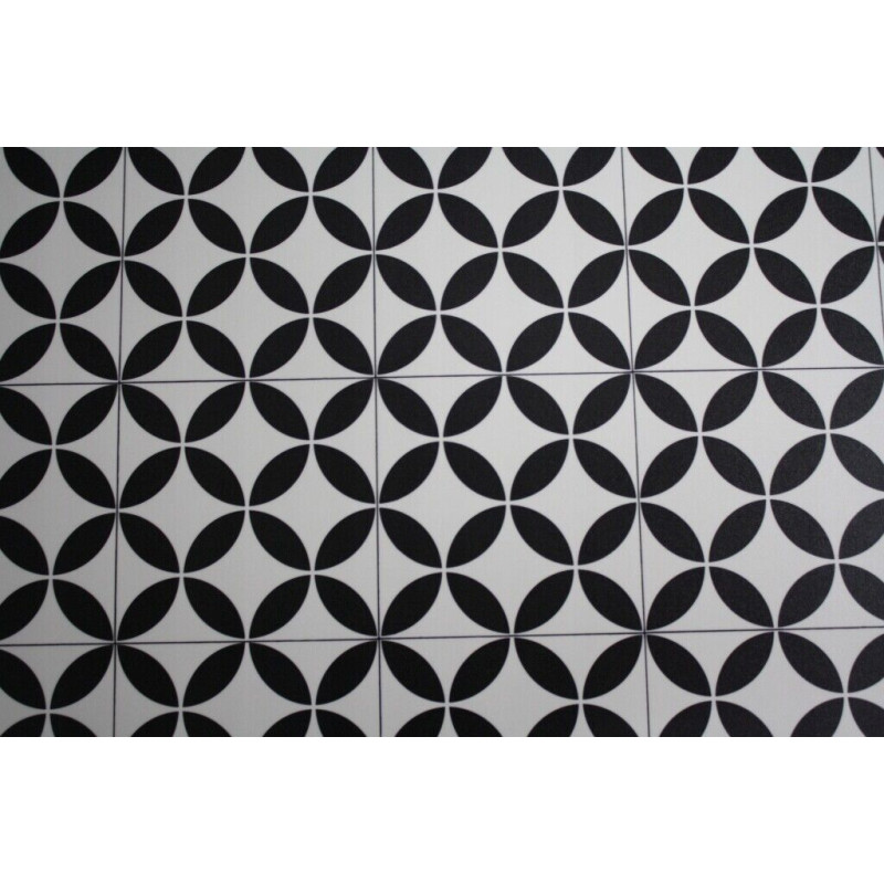 PVC Bodenbelag Optik Magali 96 Schwarz Weiß 2m Breite Meterware PVC Bodenbelag Optik Magali 96 Schwarz Weiß 2m Breite Meterware