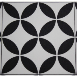 PVC Bodenbelag Optik Magali 96 Schwarz Weiß 2m Breite Meterware PVC Bodenbelag Optik Magali 96 Schwarz Weiß 2m Breite Meterware