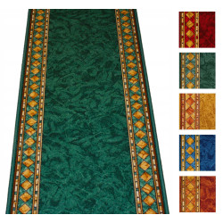 Läufer Teppichläufer antirutsch gummiert CHEOPS 67-120 cm grün bordo blau beige