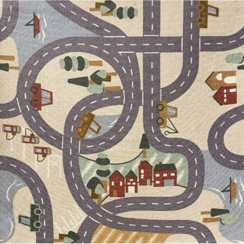 Kinderteppich Spielteppich Straßenteppich Scanroad Kinder Teppich Straßen Attest