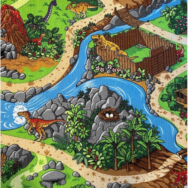 Kinderteppich Spielteppich Dino 29 Dinosaurier Design Kinder Teppich Attest