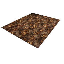 Teppich Teppichboden Wilstar Wohnzimmer Blumen braun rot meterware nach Maß